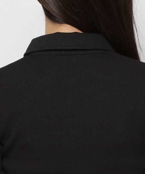 niko and...（ニコアンド）の「クロップドZIPリブカーディガン（カーディガン/ボレロ・レディース・ホワイト/グレー/ブラック・FREE）」の14枚目の写真