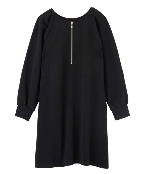 GeeRA（ジーラ）の「前後2WAYハーフジップミニワンピース（ワンピース・レディース・ブラック/アイボリー/モカ・MEDIUM/LARGE）」の16枚目の写真