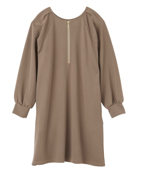 GeeRA（ジーラ）の「前後2WAYハーフジップミニワンピース（ワンピース・レディース・ブラック/アイボリー/モカ・MEDIUM/LARGE）」の17枚目の写真