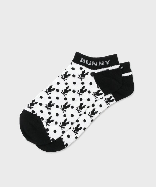 Psycho Bunny（サイコバニー）の「ドットバニー ソックス（ソックス/靴下・メンズ・ホワイト/ネイビー/ダークグリーン・25-27）」の2枚目の写真