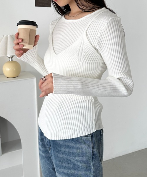 セール】ビスチェライクニットトップス（ニット/セーター）｜CLEA