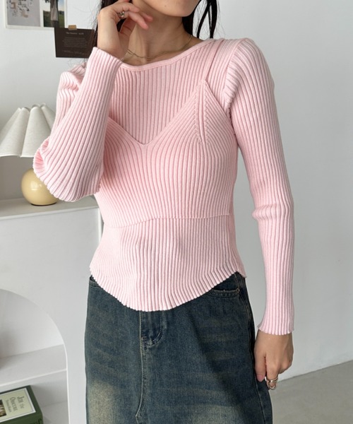 セール】ビスチェライクニットトップス（ニット/セーター）｜CLEA