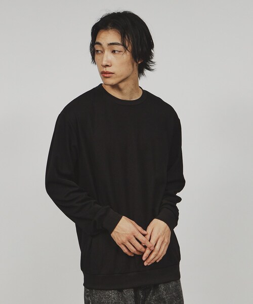 tk.TAKEO KIKUCHI（ティーケータケオキクチ）の「◆スマートカットソー（Tシャツ/カットソー・メンズ・ブラック/ホワイト/ネイビー・01/02/03）」の2枚目の写真