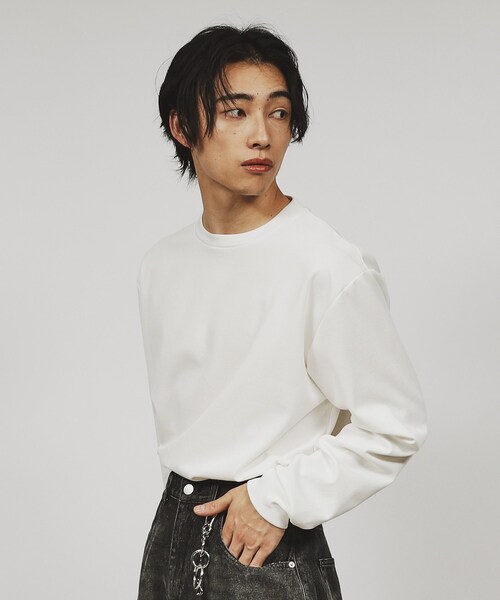 tk.TAKEO KIKUCHI（ティーケータケオキクチ）の「◆スマートカットソー（Tシャツ/カットソー・メンズ・ブラック/ホワイト/ネイビー・01/02/03）」の11枚目の写真