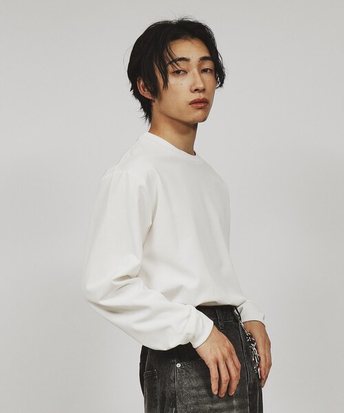 tk.TAKEO KIKUCHI（ティーケータケオキクチ）の「◆スマートカットソー（Tシャツ/カットソー・メンズ・ブラック/ホワイト/ネイビー・01/02/03）」の12枚目の写真