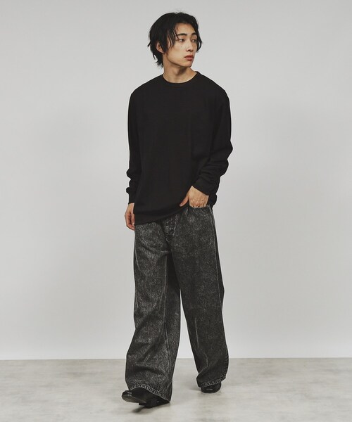 tk.TAKEO KIKUCHI（ティーケータケオキクチ）の「◆スマートカットソー（Tシャツ/カットソー・メンズ・ブラック/ホワイト/ネイビー・01/02/03）」の17枚目の写真