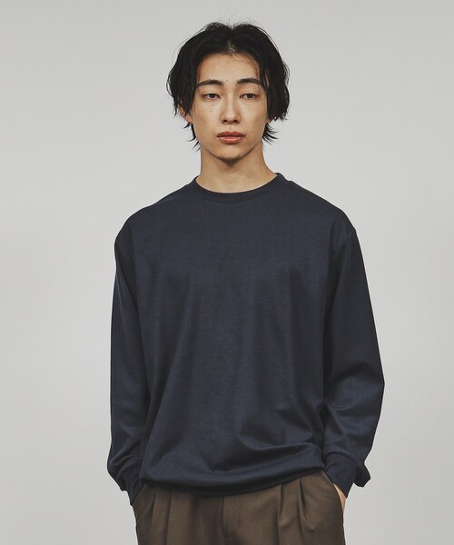 tk.TAKEO KIKUCHI（ティーケータケオキクチ）の「◆スマートカットソー（Tシャツ/カットソー・メンズ・ブラック/ホワイト/ネイビー・01/02/03）」の19枚目の写真