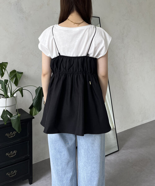 prose verse(プロズヴェール)の「フロントレースナローストラップビスチェ(キャミソール・レディース・ブラック・LARGE/MEDIUM)」の17枚目の写真