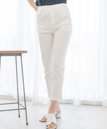 Jayro（ジャイロ）の「スリット入りラインストーン付きストレートパンツ（その他パンツ）」