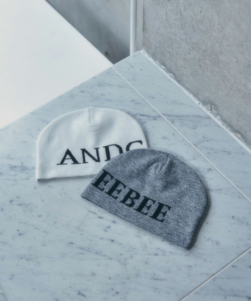 ANDGEEBEE（アンジービー）の「UNISEX ANDGEEBEEニットビーニー（ニットキャップ/ビーニー・レディース・グレー/ホワイト・FREE）」の10枚目の写真