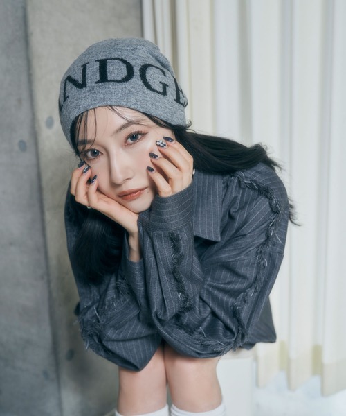 ANDGEEBEE（アンジービー）の「UNISEX ANDGEEBEEニットビーニー（ニットキャップ/ビーニー・レディース・グレー/ホワイト・FREE）」の11枚目の写真