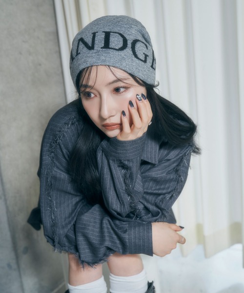 ANDGEEBEE（アンジービー）の「UNISEX ANDGEEBEEニットビーニー（ニットキャップ/ビーニー・レディース・グレー/ホワイト・FREE）」の12枚目の写真