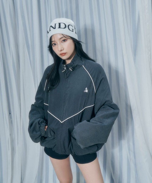 ANDGEEBEE（アンジービー）の「UNISEX ANDGEEBEEニットビーニー（ニットキャップ/ビーニー・レディース・グレー/ホワイト・FREE）」の7枚目の写真