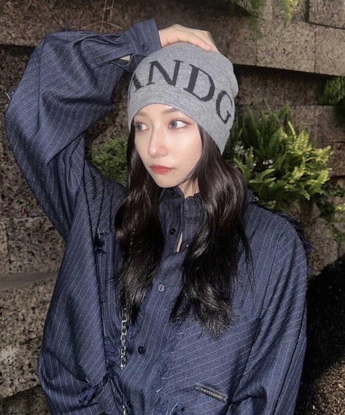 ANDGEEBEE(アンジービー)の「UNISEX ANDGEEBEEニットビーニー(ニットキャップ/ビーニー・レディース・グレー/ホワイト・FREE)」の16枚目の写真