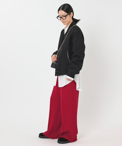 AP STUDIO(エーピーストゥディオ)の「【DUNST/ダンスト】スタジアムジャンバー(スタジャン・レディース・ブラック・FREE)」の9枚目の写真