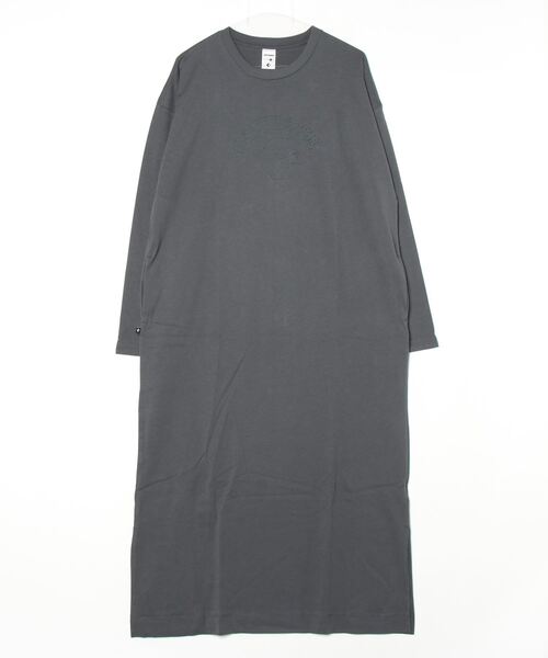 CONVERSE（コンバース）の「コンバース  ステッチ ロゴ ワンピース_（ワンピース・レディース・ベージュ/ブルー/チャコールグレー・S/M/L）」の2枚目の写真