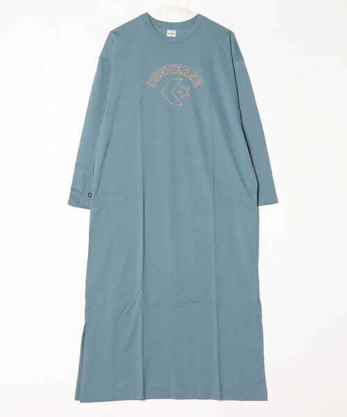 CONVERSE（コンバース）の「コンバース  ステッチ ロゴ ワンピース_（ワンピース・レディース・ベージュ/ブルー/チャコールグレー・S/M/L）」の3枚目の写真