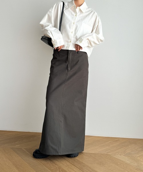 CANAL JEAN(キャナルジーン)の「El mar コットンポケットクロップドシャツ(シャツ/ブラウス・レディース・ブルー/ホワイト/ブラウン・ONE SIZE)」の9枚目の写真