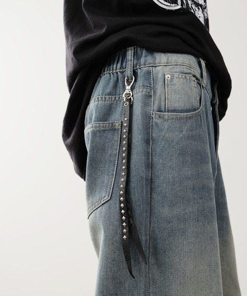 CALEE（キャリー）の「CALEE/キャリー STUDS & KNITTING LEATHER
