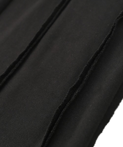 PUNYUS（プニュズ）の「カットオフスウェットパンツ（スウェットパンツ・レディース・杢グレー/ブラック・1/2/3/4）」の4枚目の写真