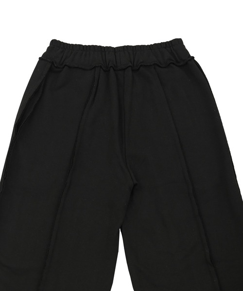 PUNYUS（プニュズ）の「カットオフスウェットパンツ（スウェットパンツ・レディース・杢グレー/ブラック・1/2/3/4）」の5枚目の写真