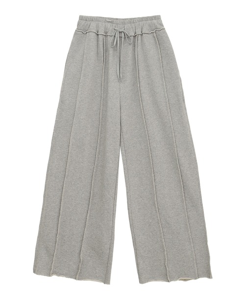 PUNYUS（プニュズ）の「カットオフスウェットパンツ（スウェットパンツ・レディース・杢グレー/ブラック・1/2/3/4）」の6枚目の写真