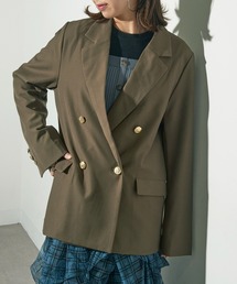 【MAISON BREEZE reveur】ツイルテーラードジャケット 金ボタンブレザー XNN