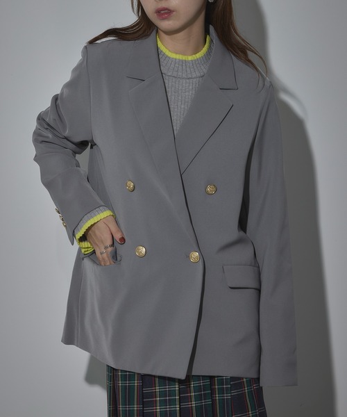 セール】【MAISON BREEZE reveur】ツイルテーラードジャケット 金