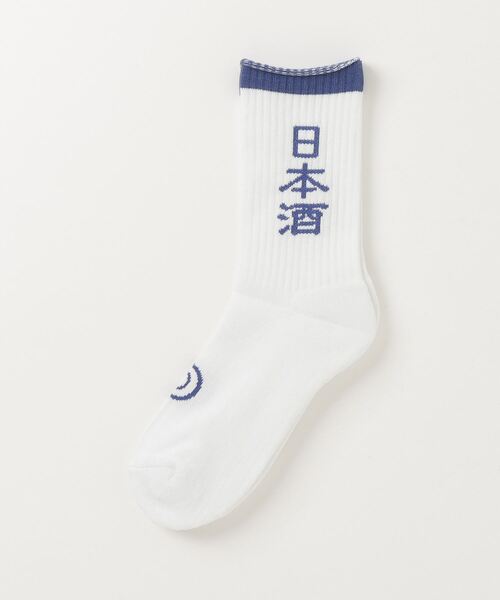 ROSTER SOX(ロスターソックス)の「ROSTER SOX/ロスターソックス/SAKE SOX(ソックス/靴下・メンズ・ホワイト・1/2)」の1枚目の写真