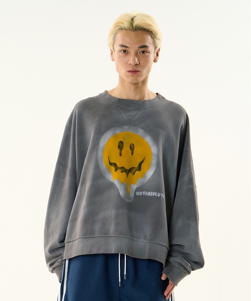 DISCOVERED(ディスカバード)の「SUNBURN NICONICO SWEAT(スウェット・メンズ・ブラック/ブルー/グリーン・1/3)」の2枚目の写真