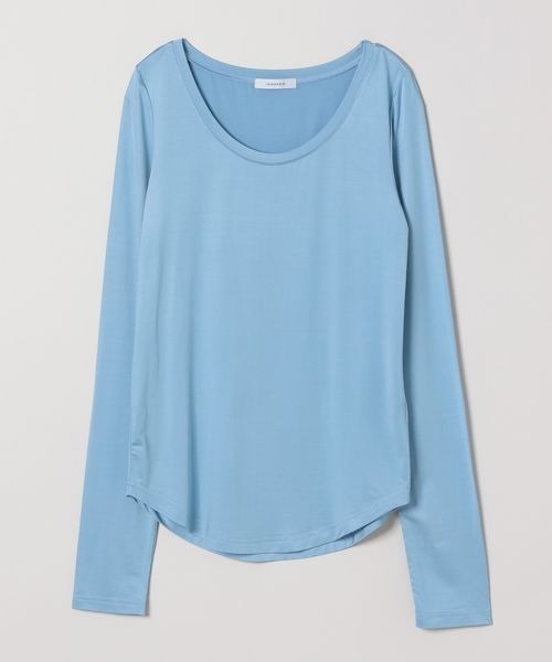 JEANASIS(ジーナシス)の「TRバレエネックLS TEE/211039(Tシャツ/カットソー・レディース・ブルー/チャコールグレー/ブラック・FREE)」の1枚目の写真