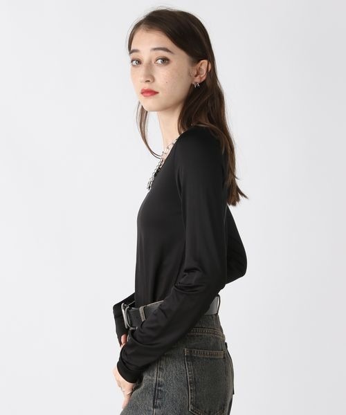 JEANASIS(ジーナシス)の「TRバレエネックLS TEE/211039(Tシャツ/カットソー・レディース・ブルー/チャコールグレー/ブラック・FREE)」の16枚目の写真