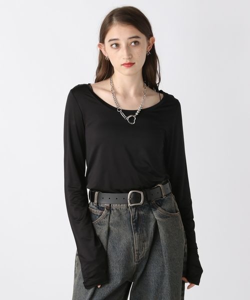 JEANASIS(ジーナシス)の「TRバレエネックLS TEE/211039(Tシャツ/カットソー・レディース・ブルー/チャコールグレー/ブラック・FREE)」の15枚目の写真