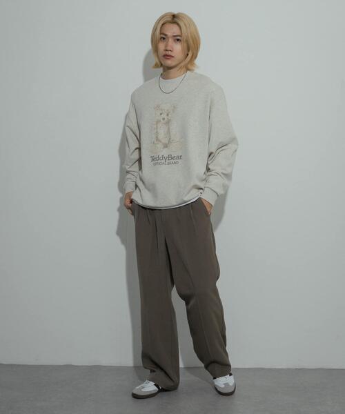 SENSE OF PLACE by URBAN RESEARCH(センスオブプレイスバイアーバンリサーチ)の「『別注』TeddyBear×SENSE OF PLACE テディベアクルーネックスウェット(スウェット・メンズ・オートミール/ネイビー/ミント・MEDIUM/LARGE)」の8枚目の写真