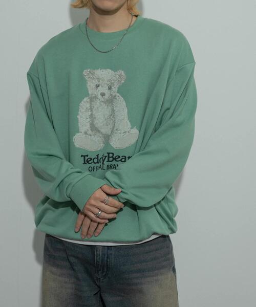 SENSE OF PLACE by URBAN RESEARCH(センスオブプレイスバイアーバンリサーチ)の「『別注』TeddyBear×SENSE OF PLACE テディベアクルーネックスウェット(スウェット・メンズ・オートミール/ネイビー/ミント・MEDIUM/LARGE)」の12枚目の写真