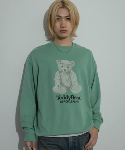 SENSE OF PLACE by URBAN RESEARCH(センスオブプレイスバイアーバンリサーチ)の「『別注』TeddyBear×SENSE OF PLACE テディベアクルーネックスウェット(スウェット・メンズ・オートミール/ネイビー/ミント・MEDIUM/LARGE)」の15枚目の写真