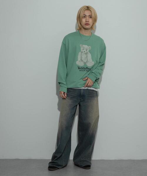 SENSE OF PLACE by URBAN RESEARCH(センスオブプレイスバイアーバンリサーチ)の「『別注』TeddyBear×SENSE OF PLACE テディベアクルーネックスウェット(スウェット・メンズ・オートミール/ネイビー/ミント・MEDIUM/LARGE)」の16枚目の写真