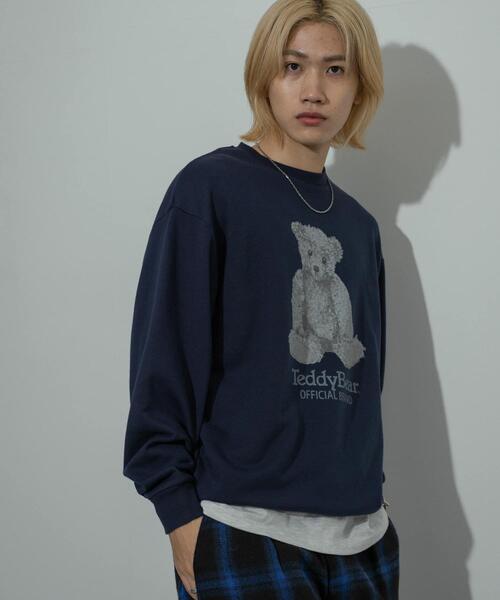 セール】『別注』TeddyBear×SENSE OF PLACE テディベアクルーネック