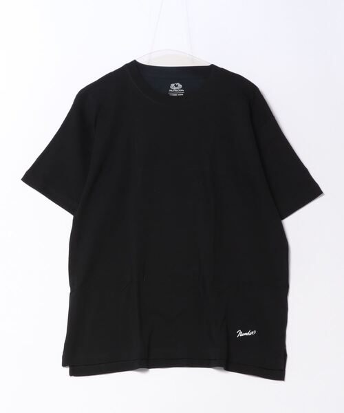 NUMBER (N)INE（ナンバーナイン）の「【FRUIT OF THE LOOM】NUMBER(N)INEコラボ T-SHIRTS /半袖/ワンポイントロゴ/Tシャツ/無地（Tシャツ/カットソー・メンズ・ブラック/グレー/ホワイト・M/L/XL）」の2枚目の写真