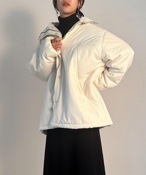 セール】【vieux by MAISON BREEZE】Stand collar padded jacket #1