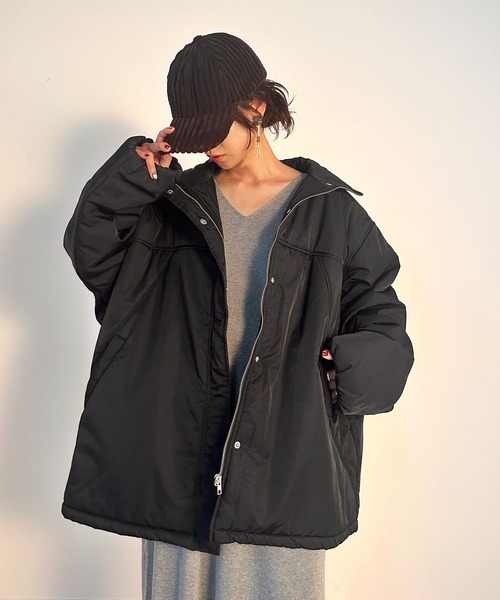 セール】【vieux by MAISON BREEZE】Stand collar padded jacket #1
