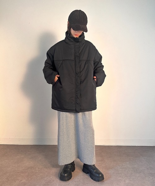 セール】【vieux by MAISON BREEZE】Stand collar padded jacket #1