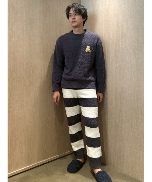 ONLINE限定】【HOMME】ベビモコベアプルオーバー＆ロングパンツセット