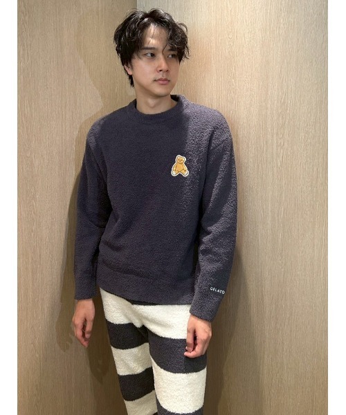 ONLINE限定】【HOMME】ベビモコベアプルオーバー＆ロングパンツセット