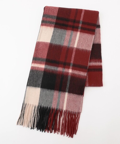 ANY（エニィ）の「ウールストール（マフラー・レディース・レッド系1/ブラック系1/ブルー系1/カーキ系1/ピンク系1・F）」の5枚目の写真