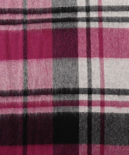 ANY（エニィ）の「ウールストール（マフラー・レディース・レッド系1/ブラック系1/ブルー系1/カーキ系1/ピンク系1・F）」の13枚目の写真