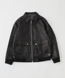 【FAF (FAKE AS FLOWERS) / フェイク アス フラワーズ】LEATHER FLIGHT JACKET