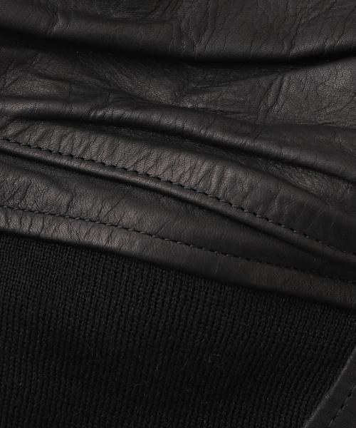 FAF（フェイク アス フラワーズ）の「【FAF (FAKE AS FLOWERS) / フェイク アス フラワーズ】LEATHER FLIGHT JACKET（その他アウター・メンズ・ブラック・1/2）」の6枚目の写真