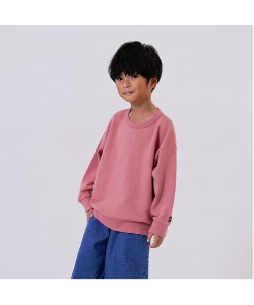 and D. petit main（アンドディープティマイン）の「ムジカラーワイドスウェット（スウェット・キッズ・オートミール/オレンジ/ネイビー/チャコール/ピンク/ブラック・100cm/110cm/120cm/130cm/140cm/150cm）」の5枚目の写真