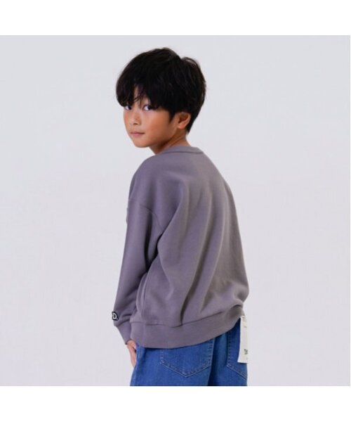 and D. petit main（アンドディープティマイン）の「ムジカラーワイドスウェット（スウェット・キッズ・オートミール/オレンジ/ネイビー/チャコール/ピンク/ブラック・100cm/110cm/120cm/130cm/140cm/150cm）」の3枚目の写真